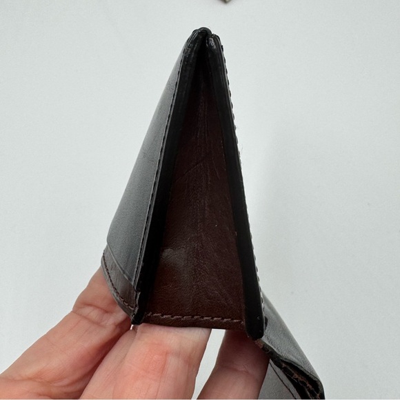 🇺🇸 Mackintosh Philosophy Black & Brown Leather Bifold Card Case & Coin Pouch - Picture 8 of 8